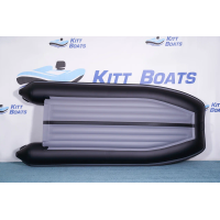 Лодка моторная килевая Kitt Boats 340 НДНД серо-черный